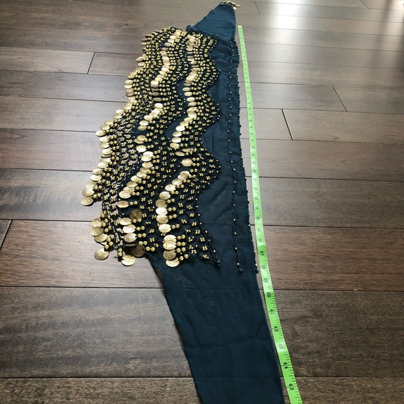 Nwot belly dance coin belt - turquoise - Picture 5 of 6